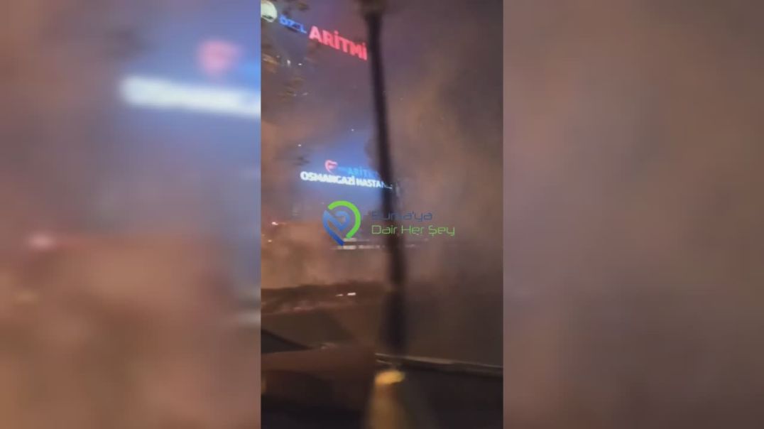 Bursa’da trafikte cayır cayır yandı… Alevler ağaçlara sıçradı