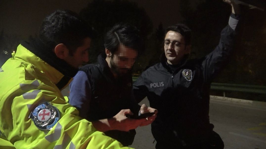 Bursa'da alkollü sürücü polise zor anlar yaşattı