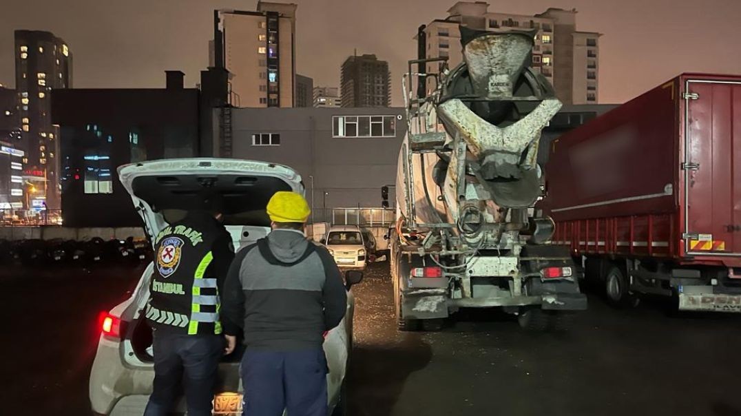 Ambulansa yol vermemişti! Beton mikseri sürücüsü yakalandı!
