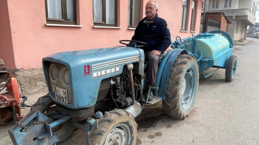 Bursa'da 47 yıllık traktörü hiç gitmediği İstanbul yolunda ihlal yedi!