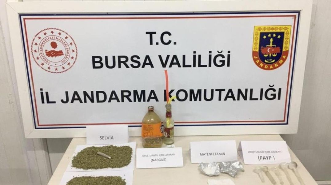 Bursa jandarması uyuşturucuya geçit vermiyor