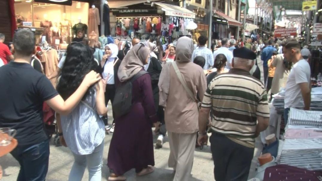 Bursa'da Kapalı Çarşı bayram telaşıyla dolup taştı!