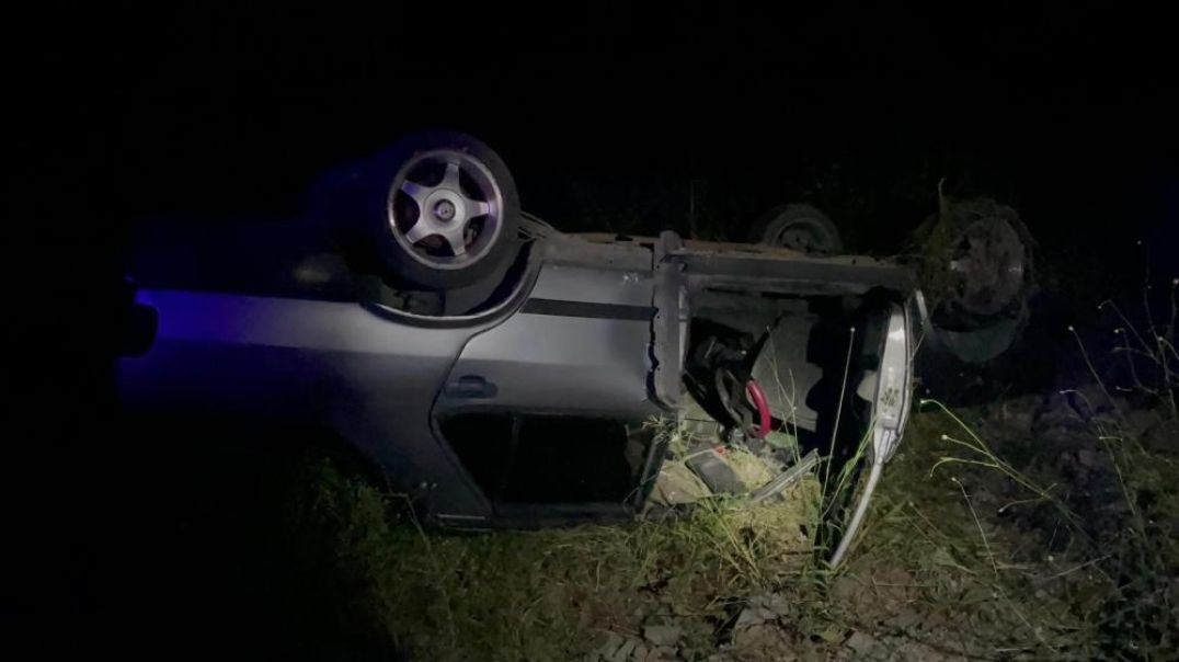 Bursa'da kontrolden çıkan otomobil tarlaya uçtu: 1 yaralı!