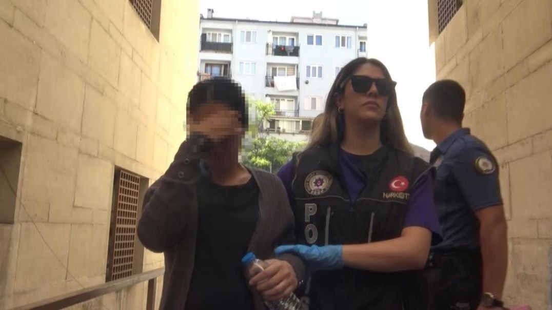 Bursa'da 9 aylık hamile torbacı tutuklandı
