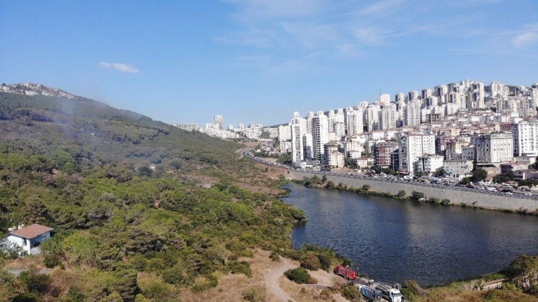 İstanbul Maltepe'de orman yangını paniği: Alevler evlere yaklaştı!