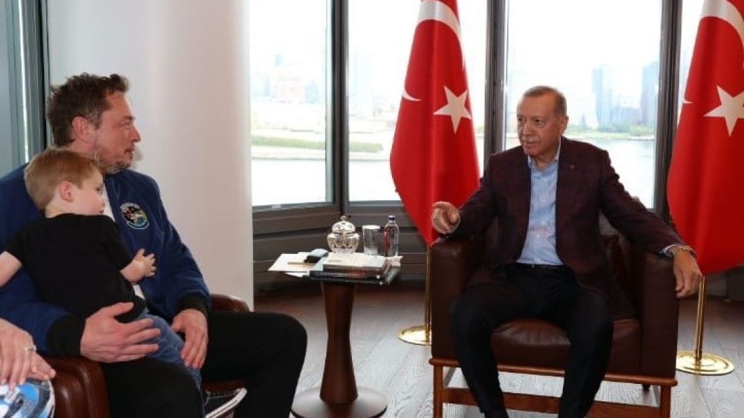 Cumhurbaşkanı Erdoğan, Elon Musk'ı Türkevi'nde ağırladı