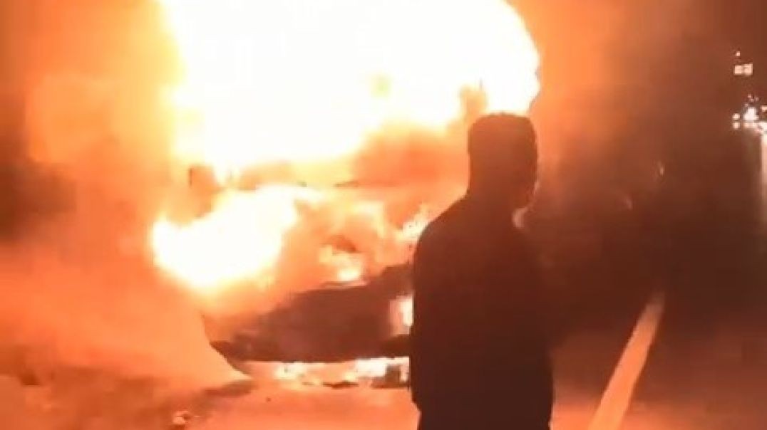 Bursa'da seyir halindeyken alev alev yanmaya başladı