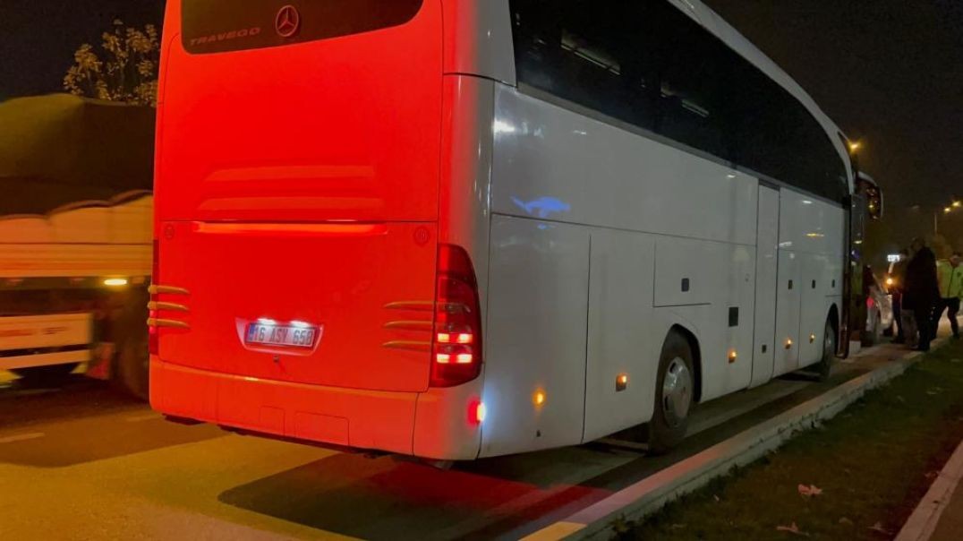 Çalıntı otobüsle Anıtkabir ziyareti İnegöl'de polise yakalanmayla bitti!