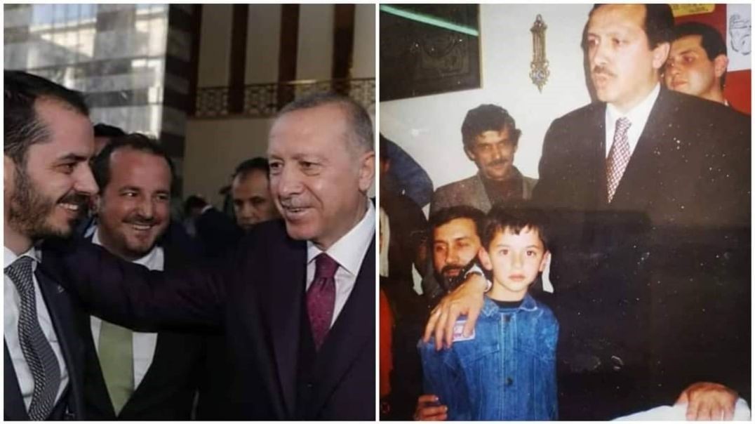 Elini öptüğü Cumhurbaşkanı Erdoğan'ın karşısına 28 yıl sonra ilçe başkanı olarak çıktı