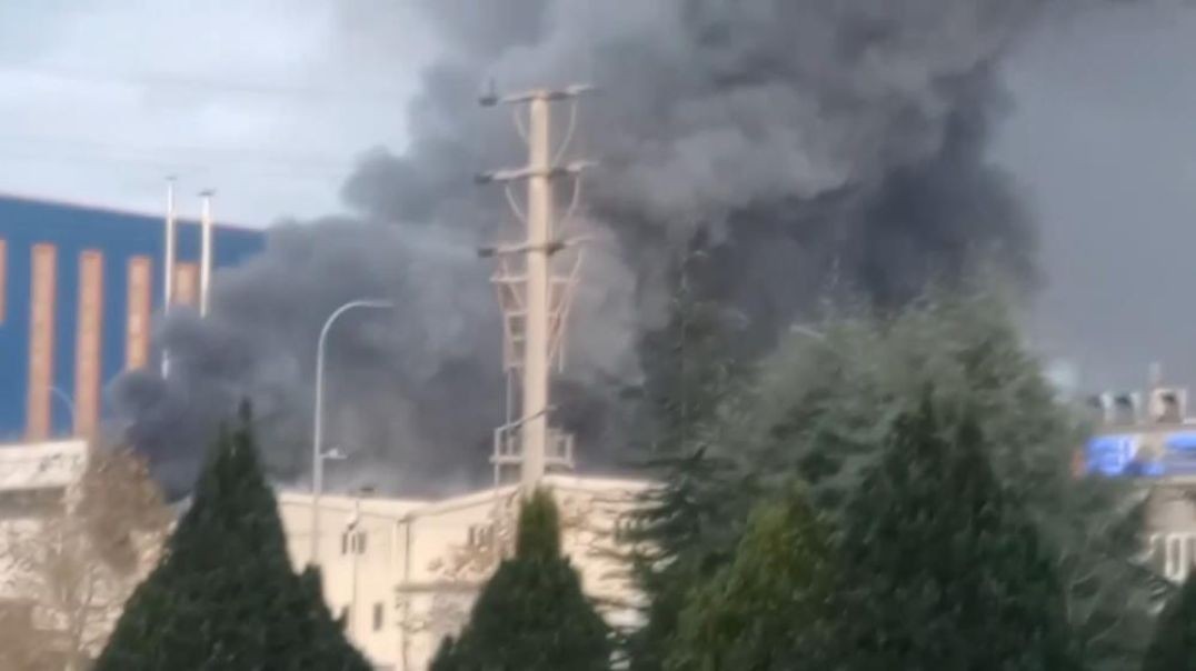 Bursa'da organize sanayi bölgesindeki yangın gökyüzü dumanla kapladı!