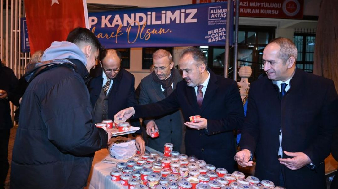 Bursa'da mübarek 3 aylar coşkuyla başlandı