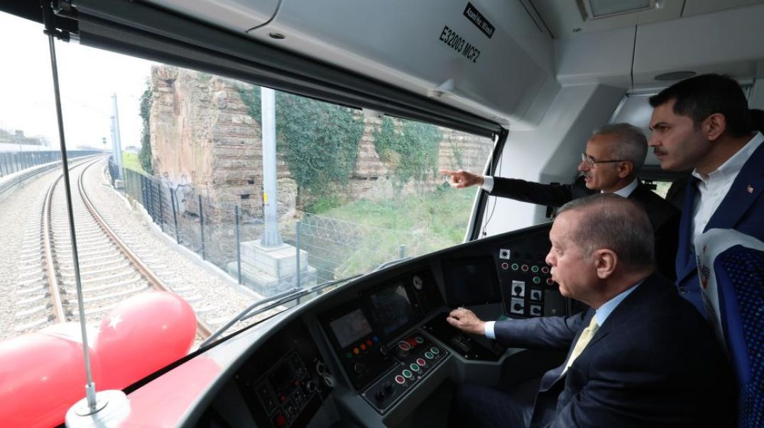 Sirkeci-Kazlıçeşme hattı açıldı: İlk sürüşü Erdoğan gerçekleştirdi