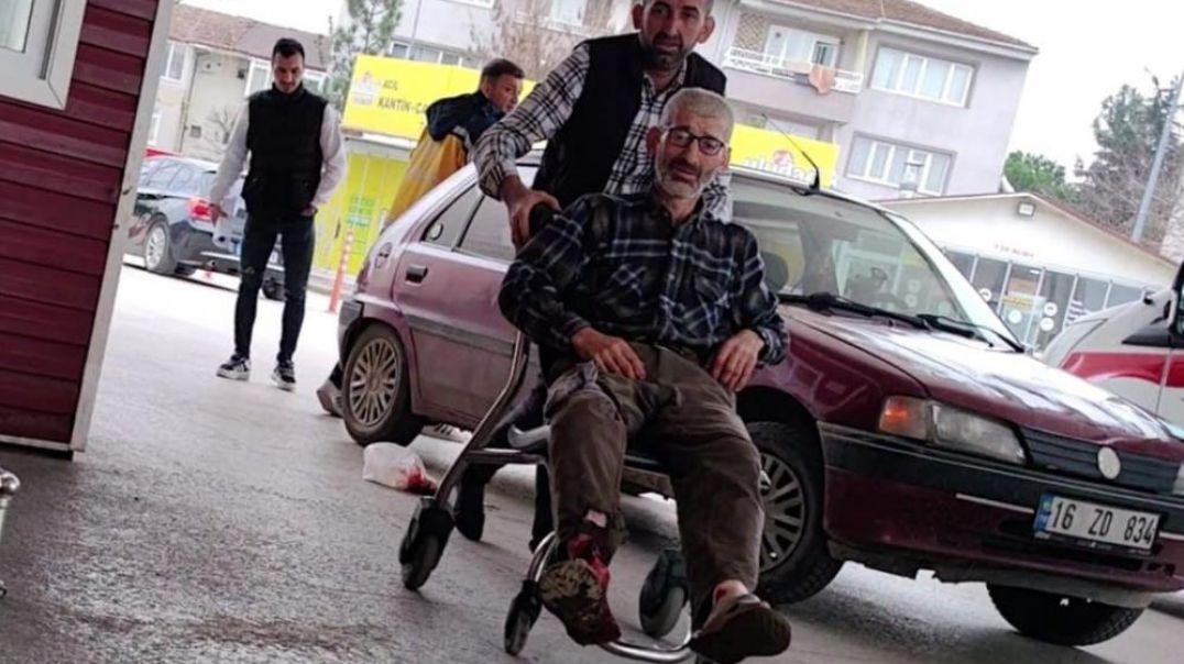 Bursa'da testereyle odun keseyim derken bacağını kesti