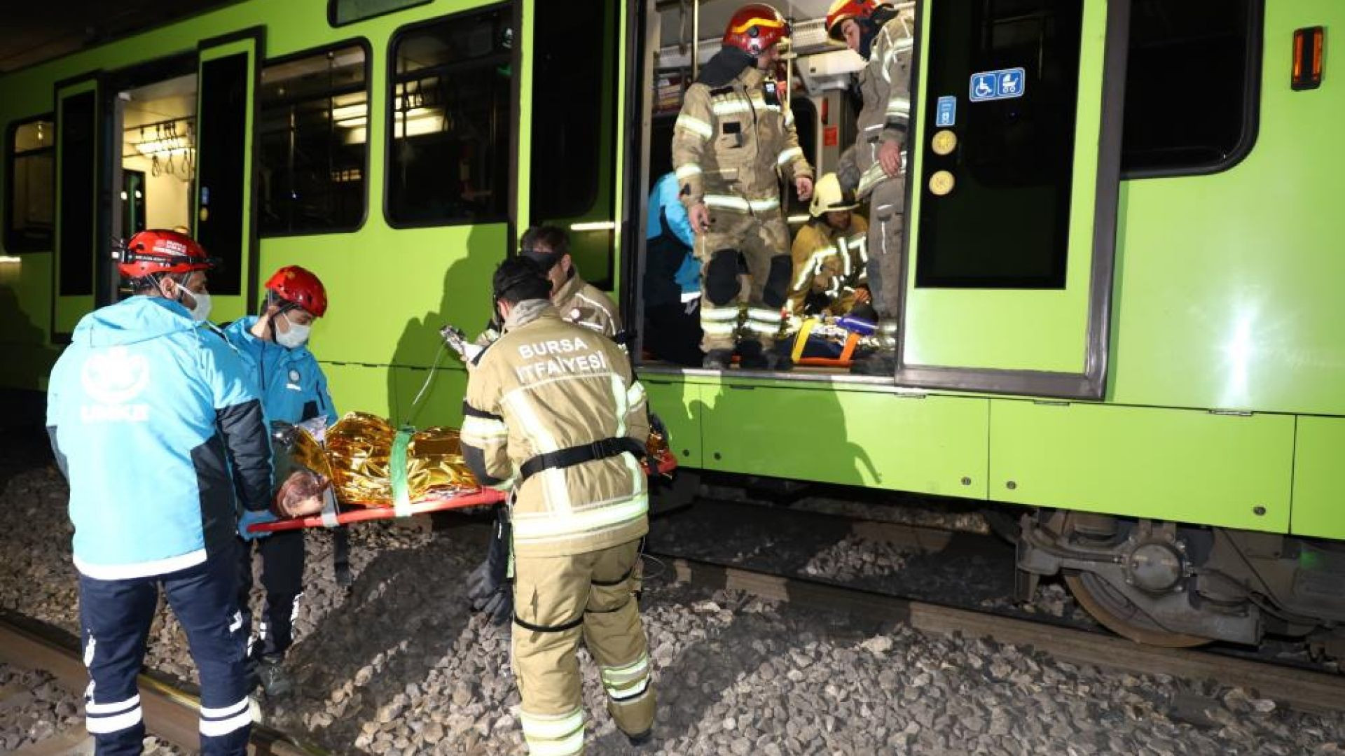 Bursa'da uluslararası metro kazası tatbikatı nefes kesti!