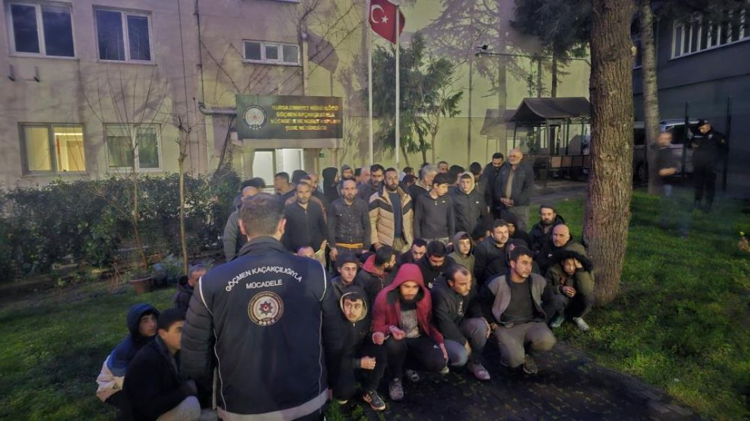 Bursa'da 63 kaçak göçmen yakalandı