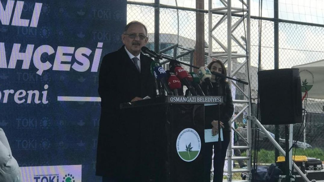 Bakan Özhaseki Bursa'da millet bahçesi açılışına katıldı