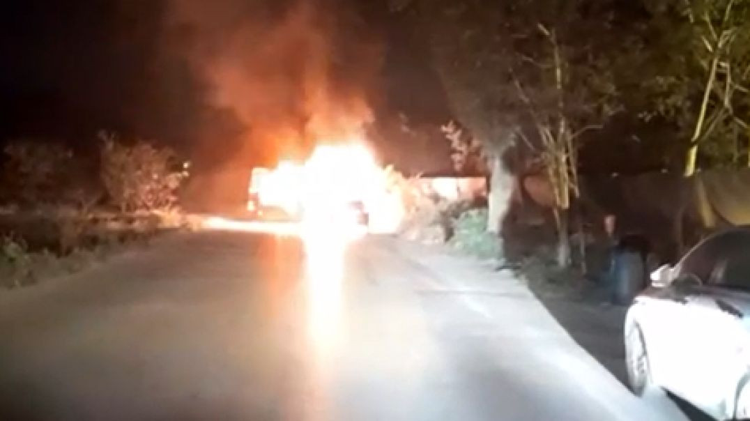 Bursa'da seyir halindeki araç yanmasıyla patlama oldu!