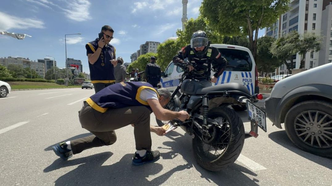 Bursa'da motosiklet hırsızlarına karşı 'Kapan-1' uygulaması'