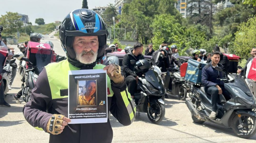 Bursa’da motokuryeler Ata Emre Akman'ın katledilmesine tepki göstererek kontak kapattı
