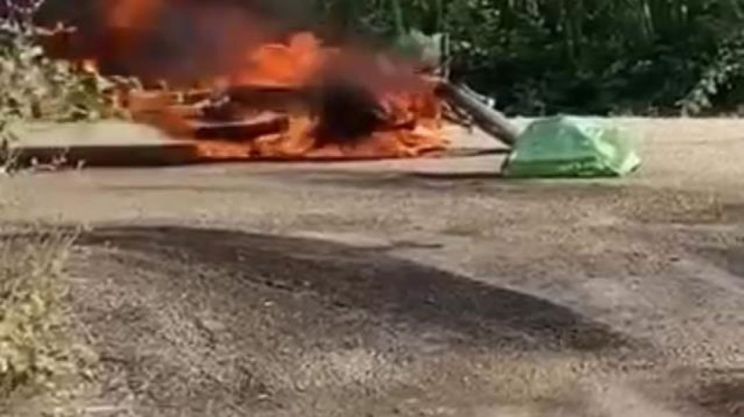 Bursa'da seyir halindeki motosiklet cayır cayır yandı