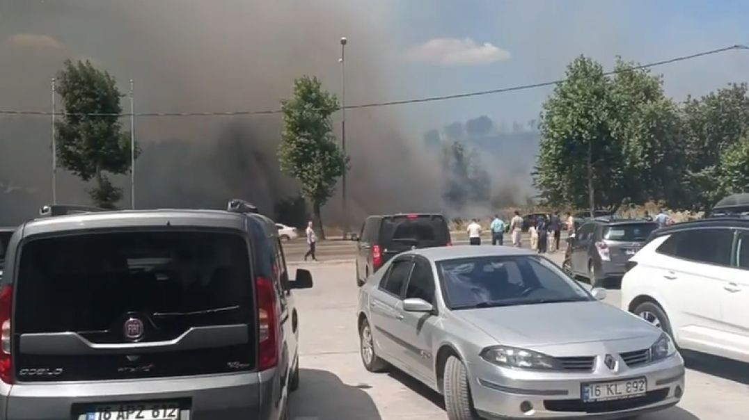 Bursa'da anız yangını büyüdü