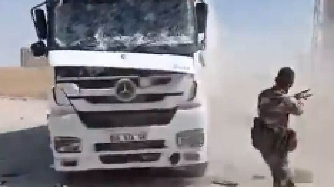 Suriye'de Türk tırlarına saldırı!