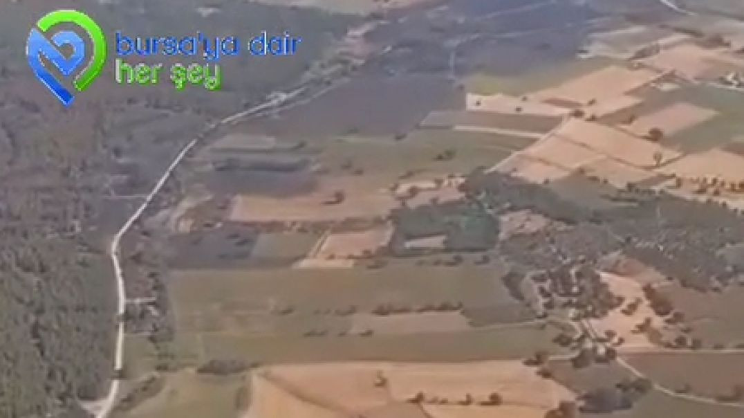 Bursa'daki orman yangını hava aydınlanınca havadan görüntülendi!