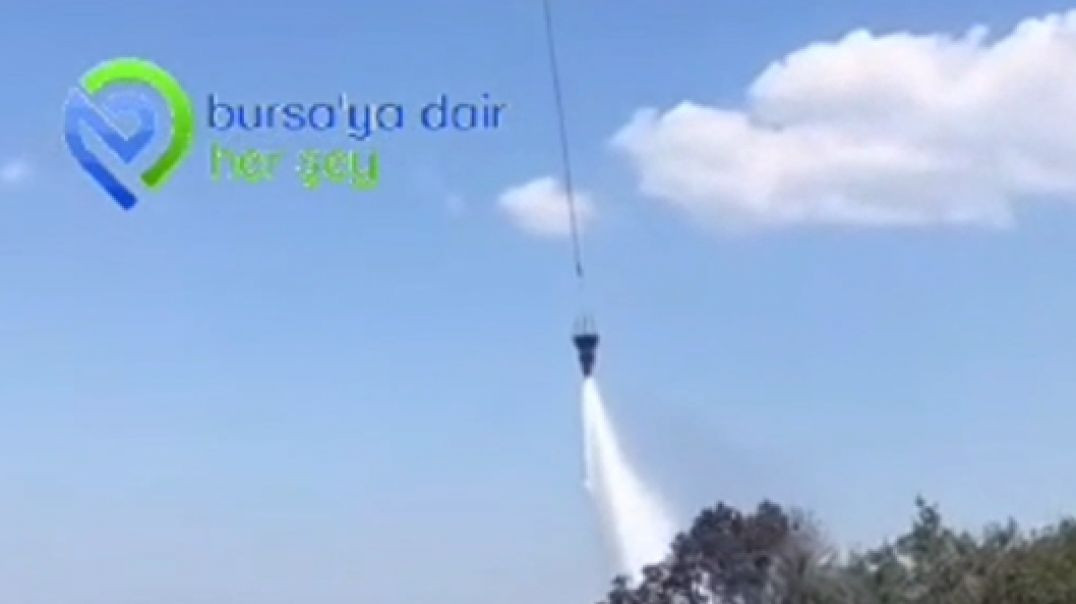 Bursa'da orman yangını: Helikopterle müdahale başladı! - 3