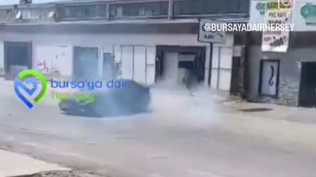 Bursa'da kimseyi umursamadan drift atarak tehlike saçtı