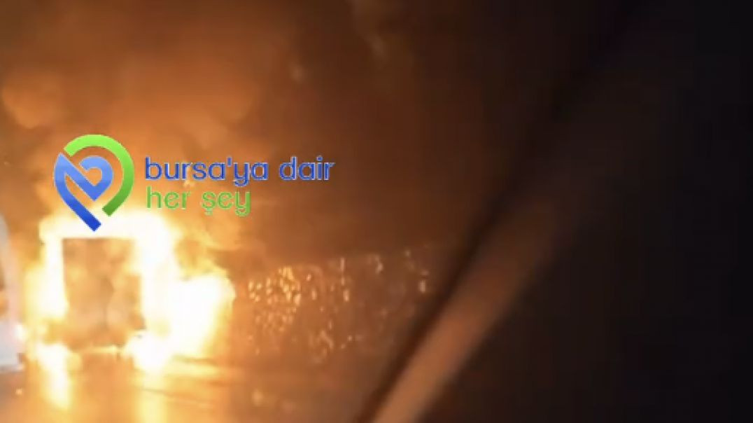 Bursa'da tır yanarak alevlere teslim oldu