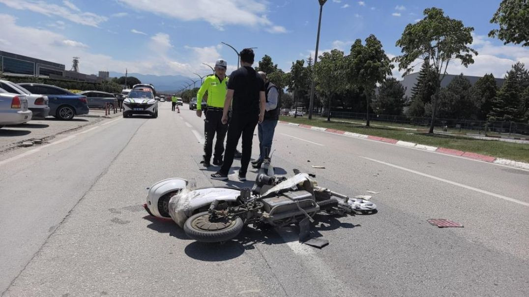 İnegöl’de kaza sonrası şoka girdi: Yaralı halde bisikletini bırakmak istemedi