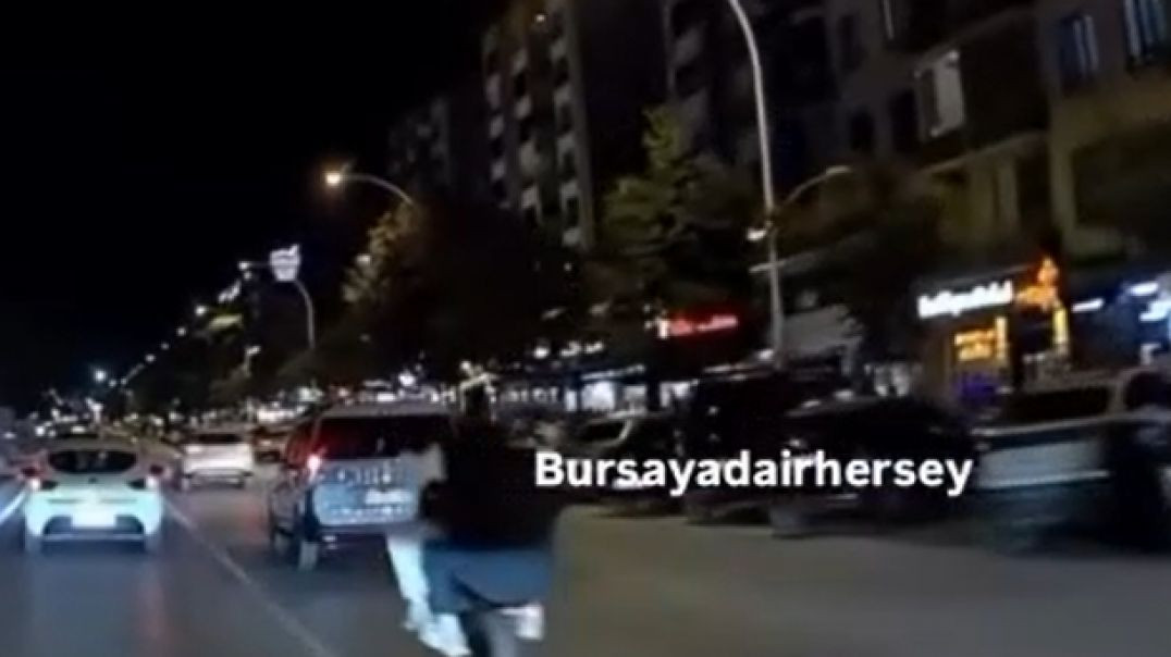 Bursa'da alkollü sürücüden tek teker üzerinde tehlikeli hareketler