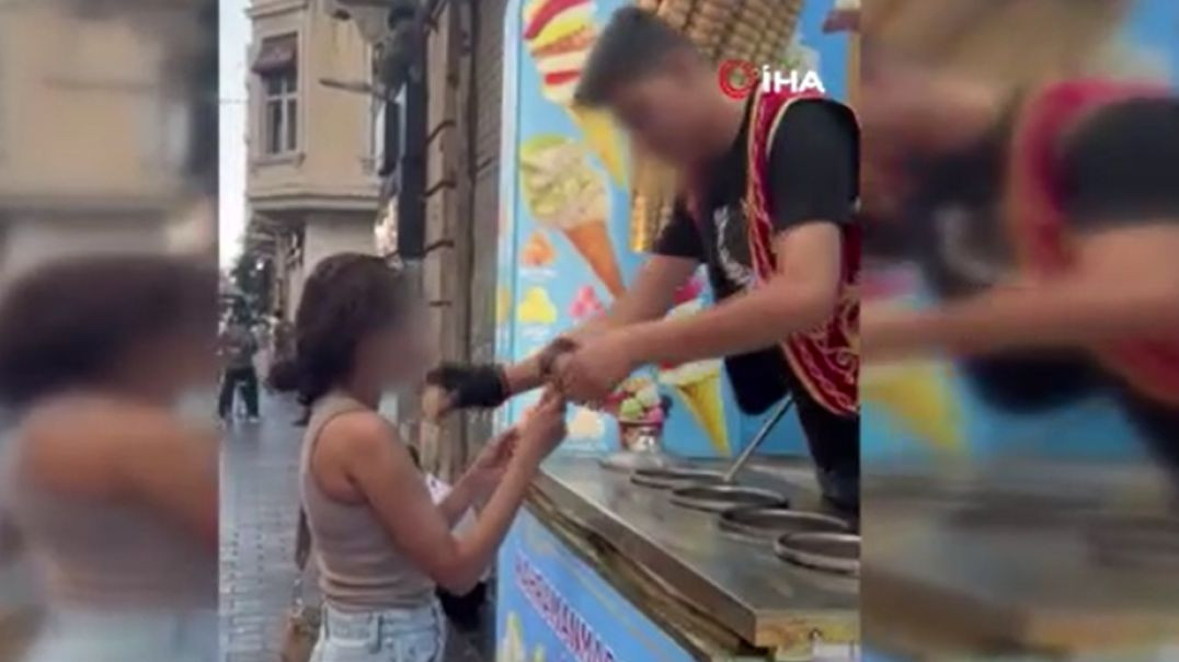Beyoğlu'nda turist kadını dondurma külahıyla taciz etti: Dondurmacı mühürlendi!