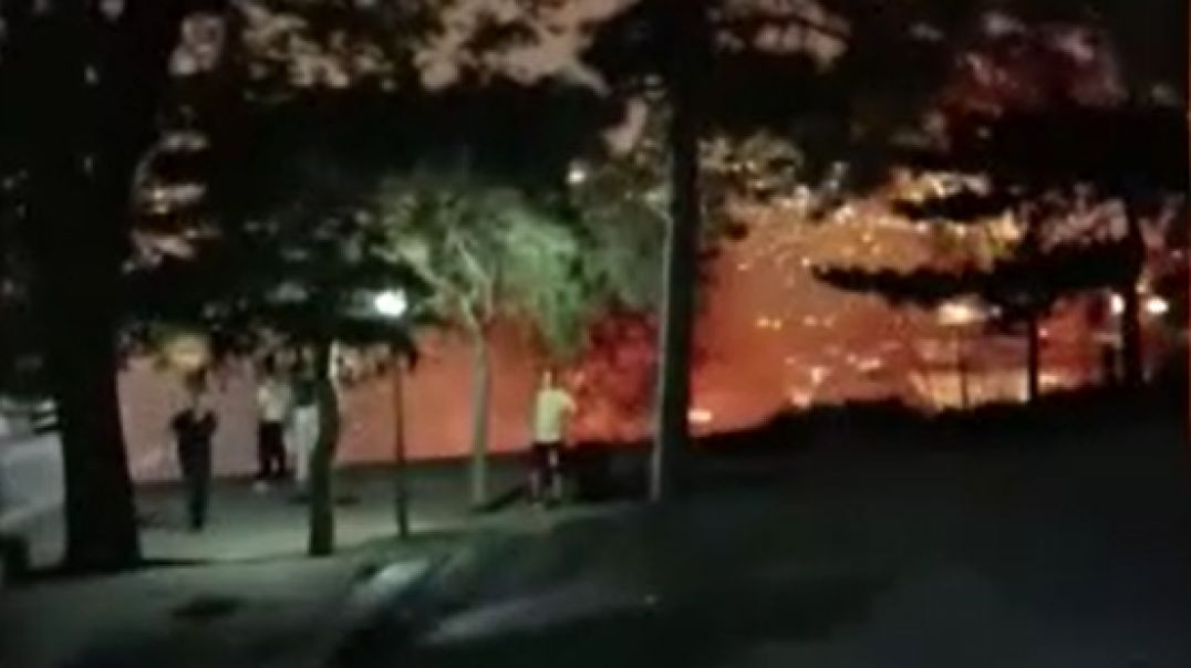Bursa alevlerle mücadele ederken onlar havai fişek patlatarak yangın çıkardı!