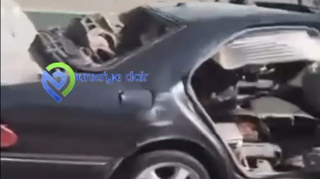Bursa'da trafik kazasında otomobil hurdaya döndü