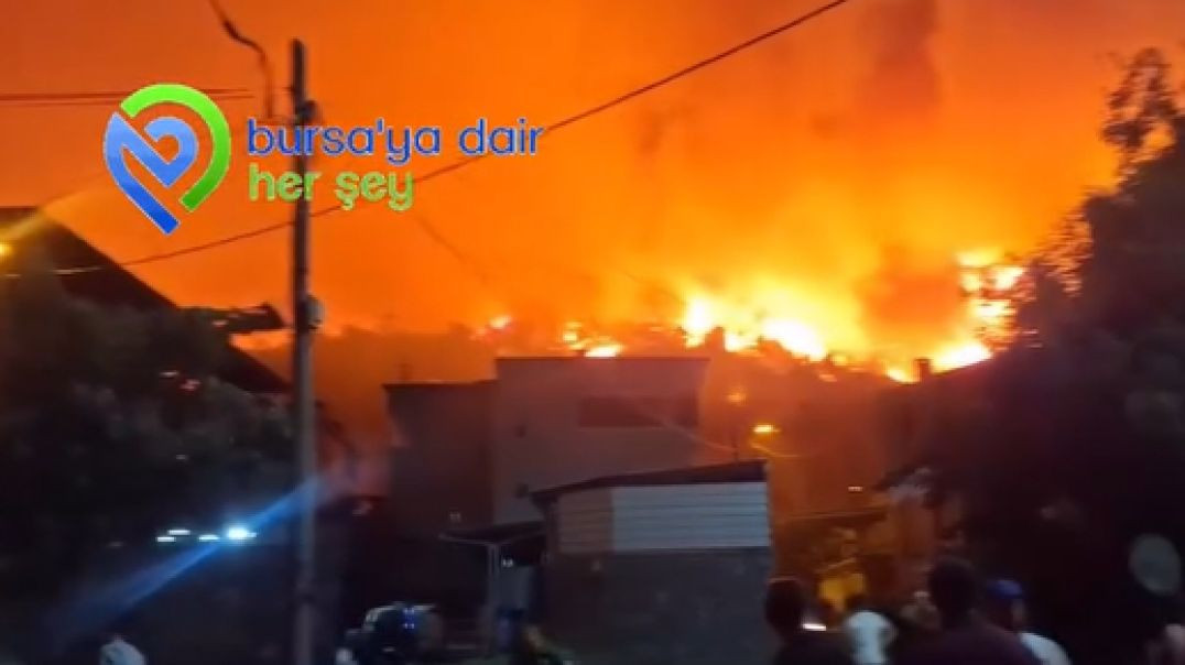 Bursa Gürsu'daki orman yangınında bir mahalle tahliye ediliyor