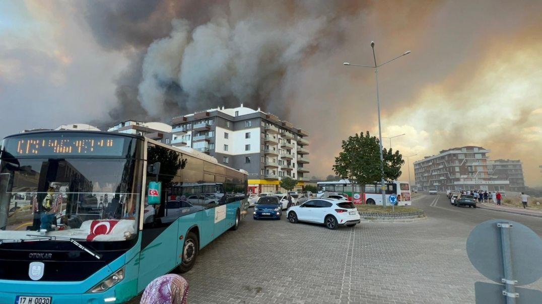 Çanakkale'de büyük orman yangını: Hastaneye yaklaşması paniğe neden oldu!